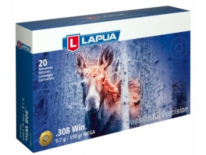 Náboj Lapua .308 Win MEGA, E469, SP, 9,72g, 150gr