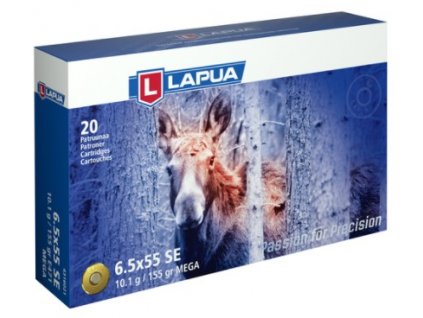 Náboj Lapua 6,5x55 Swedish MEGA, E471, SP, 10,10g, 155gr*
