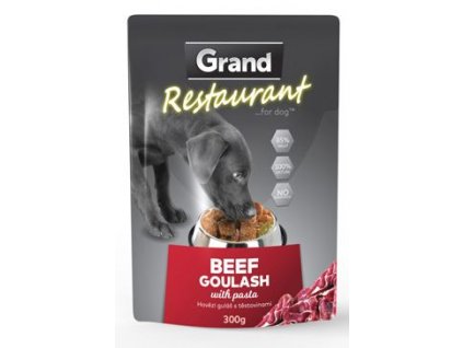 GRAND kaps. deluxe pes Restaur.  hovězí guláš 300g