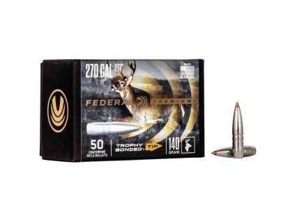 Střela Federal, Premium Trophy Bonded, .270"/.277", 140GR, Trophy Bonded Tip CB