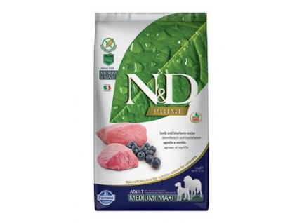 N&D PRIME DOG Adult M/L Lamb & Blueberry 2,5kg