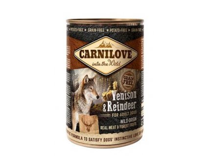 Carnilove WM konz. Venison + Reindeer Grain Free 400 g