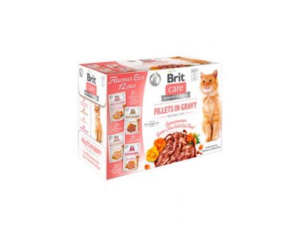 Brit Care Cat Fillets Gravy Flavour box 4*3psc(12*85g)