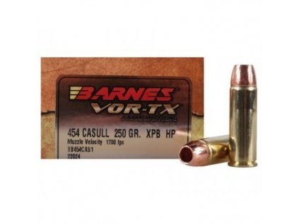 Náboj kulový Barnes, VOR-TX, .454 Casull, 250GR (16,1g), XPB