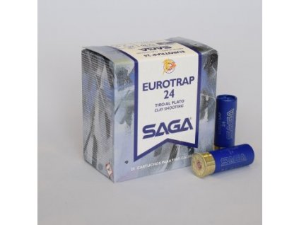 Náboj brokový SAGA, EUROTRAP 24, 12-70mm, brok 2, 4mm/ 7,5, 24g