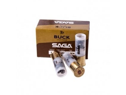 Náboj brokový Saga, Buck 9P, 12x70mm, brok 8,65, 34g