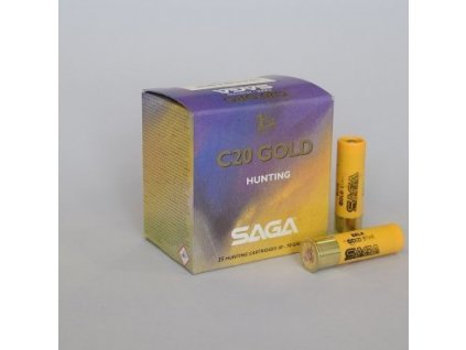 Náboj brokový SAGA, C20 GOLD, 20-70mm, brok 3mm/ 5, 25g