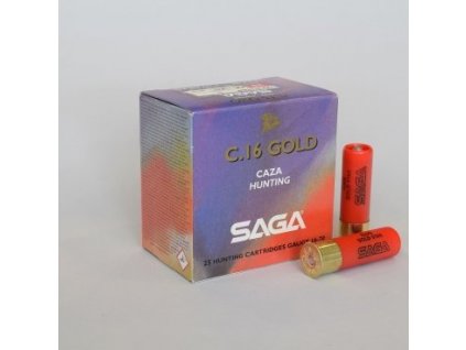 Náboj brokový SAGA, C16 GOLD STAR, 16-70mm, Slug, 24g