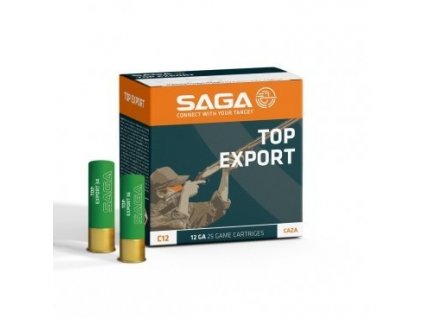Náboj brokový SAGA, TOP EXPORT 34, 12x70mm, brok 3,25mm/ 4, 34g