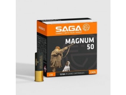 Náboj brokový SAGA, MAGNUM 50, 12-76mm, brok 3,5mm/ 3, 50g