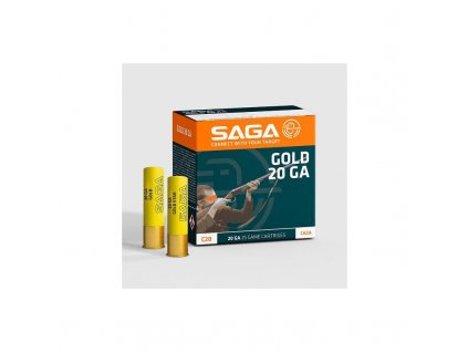 Náboj brokový Saga, 20C Gold, 20x70mm, brok 2,5mm, 28g