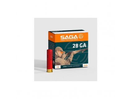 Náboj brokový Saga, C28 Gold, 28x65mm, brok 3,25mm, 15g