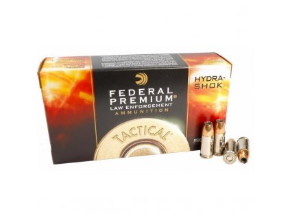 Náboj kulový Federal, Premium Tactical, 9mm Luger, 124GR (8,0g), Hydra Shok JHP