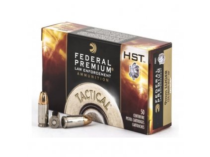 Náboj kulový Federal, Tactical Premium, 9mm Luger, 124GR (8,0g), HST JHP