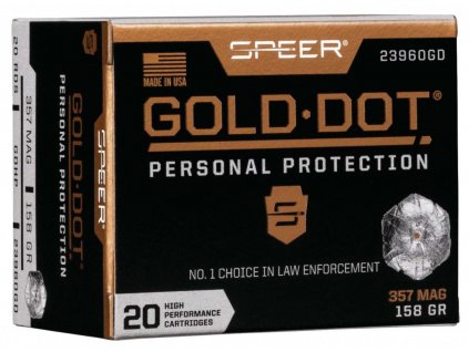 Náboj kulový Speer, Lawman, .357 Mag., 158GR (10,2g), GoldDot HP