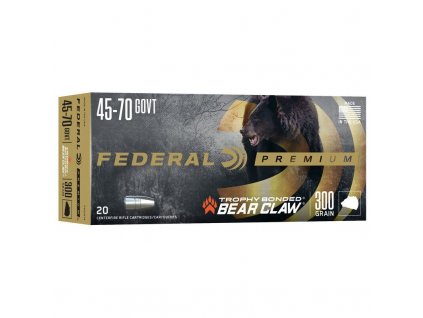 Náboj kulový Federal, Premium Vital Shok .45-70 Govt. 300GR/19,4g, Trophy Bonded Bear Claw