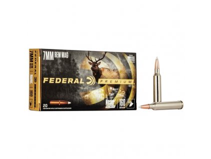 Náboj kulový Federal, Vital Shok, 7mm Rem.Mag., 160GR (10,3g) Nosler Accubond