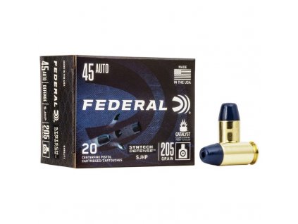 Náboj kulový Federal, Syntech Defense, .45 ACP, 205GR, SJHP