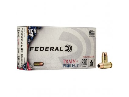 Náboj kulový Federal, Train+Protect, .45 ACP, 230GR (14,9g), JHP