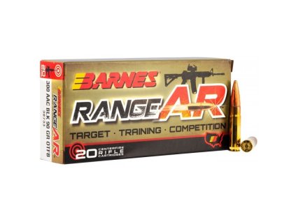 Náboj kulový Barnes, RANGE aR, .300AAC Blk, 90GR, OTFB