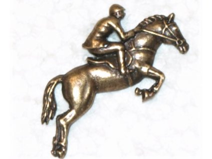 Kůň s jezdcem (odznak na klobouk)