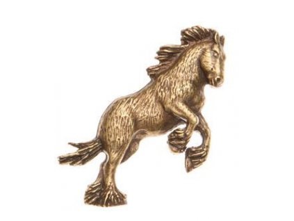 Kůň ve skoku (odznak na klobouk)