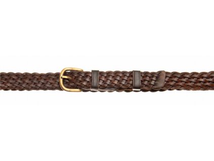Pletený opasek - šíře 3 cm (Délka 90 cm, Barevná varianta hnědá)