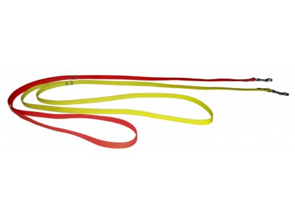 Ploché vypouštěcí vodítko - šíře 16 mm (BIOTHANE) (Barva reflexní oranžová)
