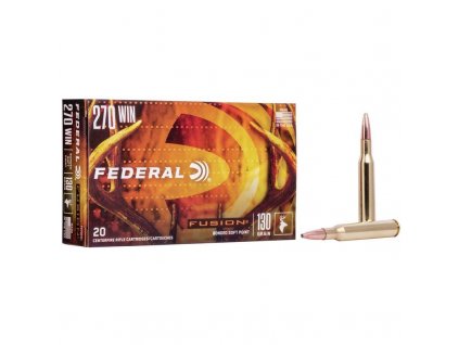 Náboj kulový Federal, Fusion, .270 Win, 130GR (8,4g), Bonded Soft Point