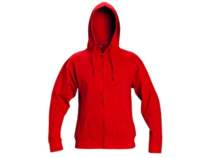 Unisex mikina NAGAR s kapucí, červená L