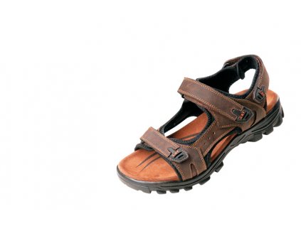 Kožený sandál WULIK hnědá Crazy Horse kůže 42