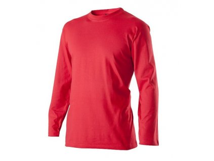 Bavlněné triko s dlouhým rukávem NEVADA, červená L