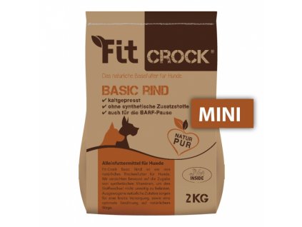 Lisované granule Fit-Crock Basic Hovězí MINI 2 kg