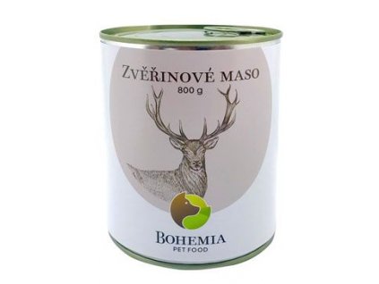 BOHEMIA MASO Zvěřinové ve vlastní šťávě 800g