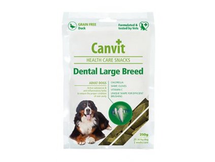 Canvit Snacks Dental Large Breed-Duck 250g