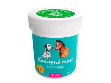 Konopná mast na kůži pro zvířata 100ml
