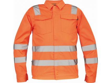 Pánská full Hi-Vis bunda MALAGA oranžová 64