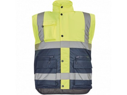 CERVA Pánská zateplená HI-VIS vesta HELLIN
