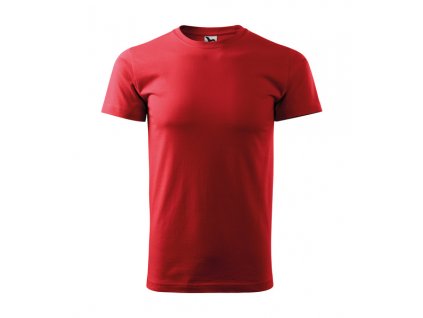 Tričko BASIC s krátkým rukávem, červená L