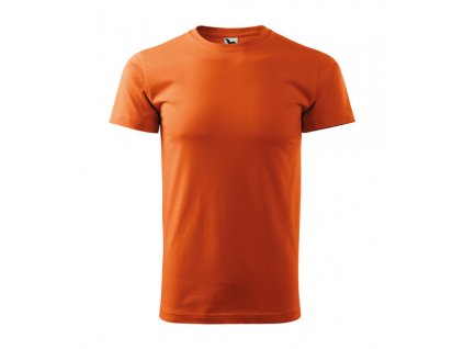 Tričko BASIC s krátkým rukávem, oranžová L