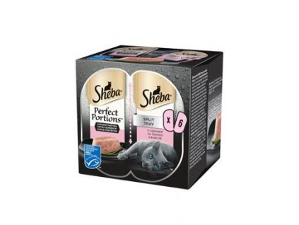 Sheba kapsa Perfect Portions s lososem 3x75g