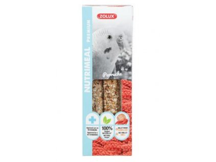 Pochoutka NUTRIMEAL STICK červ.proso pro papoušky 110g