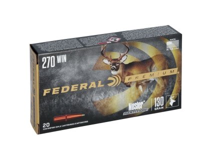 Náboj kulový Federal, Premium Vital-Shok, .270 Win., 130GR (8,4g), Nosler Partition