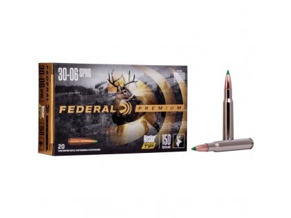 Náboj kulový Federal, Premium, .30-06 Sprg.,150GR (9,7g), Nosler Ballistic Tip