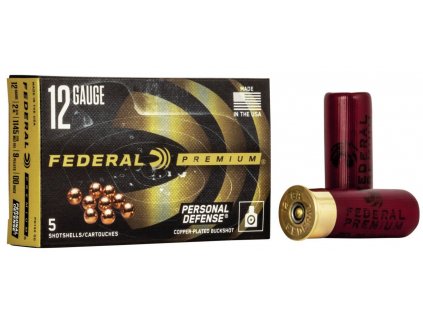 Náboj brokový Federal, Premium Personal Defense, 12x70mm, 9 pellet, vel.: 00/ 8,43mm