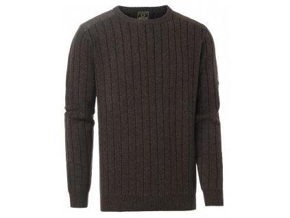 Chevalier Fjord plated wool sweater Brown