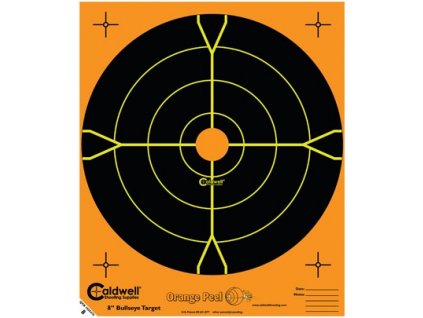 Orange Peel Bullseye Targets – 8" Caldwell