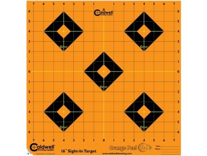 Orange Peel Sight-In Targets - 16", 5ks Caldwell