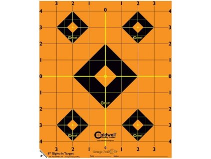 Orange Peel Sight-In Targets - 8", 5ks Caldwell