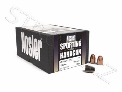 Střely Nosler Sporting Handgun .45 cal, dia .451, 230grs JHP
